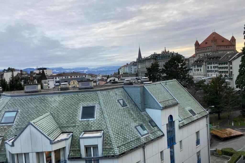 Joli 2 pièces dernier étage, Lausanne centre Esterno foto